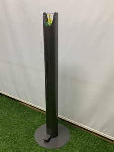 Station de désinfection mains libres ronde noire | Support de distributeur de pédale pour hôpital, supermarché, pharmacie - Product Image 5