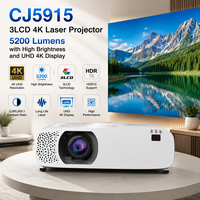 Projecteur laser 4K 3LCD CJ5915 avec correction des angles, 5200 lumens et gestion réseau