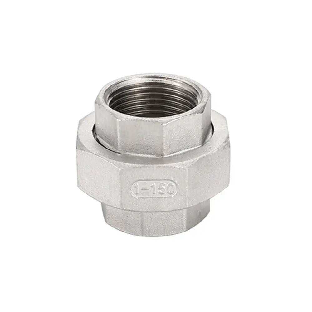 Spot 304 stainless steel union hard-sealed inner thread buckle Sealed union water pipe joint inner thread union