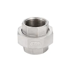 Spot 304 Stainless Steel Union Hard-sealed Inner Thread Buckle Sealed Union Water Pipe Joint Inner Thread Union