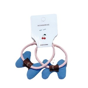 Nuevo lazo para el pelo estilo coreano para niños, linda cinta para el pelo con lazo para bebés, par de lazos para el pelo de niñas en colores dulces. - Product Image 5