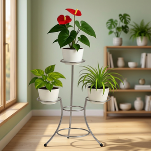 Luxury Modern Metal Plant Stand 3 Tier Flower <b>Pot</b> <b>Holder</b> Indoor Garden Display Rack - Product Image 6