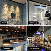 Vente en gros de projecteurs de plafond noir pour intérieur de maison Cob aluminium réglable Anti-éblouissement 5w 7w 9w 12w Mini Spot Led de projet