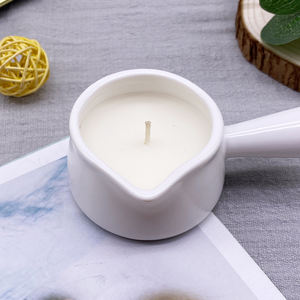 Nouveau Design TC21 Pot à bougie en céramique avec bec et poignée Huile essentielle <span class=keywords><strong>de</strong></span> bougie parfumée pour le massage <span class=keywords><strong>de</strong></span> yoga pour <span class=keywords><strong>les</strong></span> vacances - Product Image 2