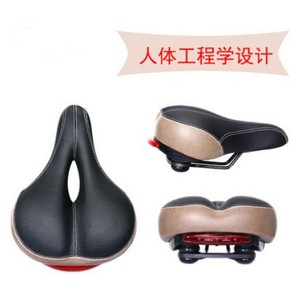 Yueli <b>Bicycle</b> Saddle With Taillight Large Shock Absorbing Seat Comfortable Cycling Gear For Ordinary <b>Bicycle</b> Unisex Adults - Product Image 1