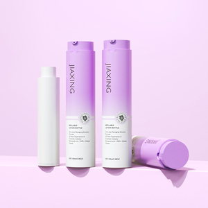Botella <span class=keywords><strong>de</strong></span> Plástico Beige <span class=keywords><strong>de</strong></span> 100 ml con Bomba Dosificadora Giratoria para Aceite Corporal, Suero Hidratante y Loción, Reemplazable y a la Moda - Product Image 6