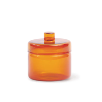 Soufflé à la main coloré Borosilicate verre décoratif moderne fête de noël faveur bonbons conteneur sucre pot