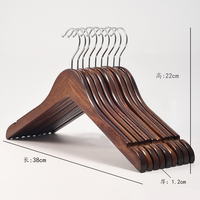 Cintres en bois personnalisés les plus vendus, à encoches antidérapantes, pour vêtements et chaussures, avec logo personnalisé, pour manteaux, costumes et chemises