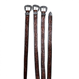 Cinturones de Cuero Más Vendidos con Diseños Impresos por Transferencia Térmica, Modernos, Impermeables, Ecológicos, Duraderos, Estilo Vintage, para Hombre, de Acero - Product Image 3