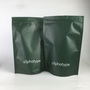 Emballage alimentaire biodégradable écologique petit sac à fermeture éclair transparent et à fermeture éclair en feuille d'aluminium pochette debout - Product Image 6