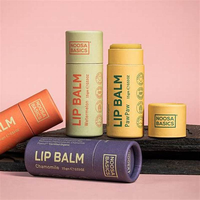 Emballages de bâtonnets de déodorant solides naturels de haute qualité, écologiques, en carton, tube en papier kraft à poussoir pour baume à lèvres