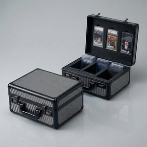 Boîte de rangement personnalisable en aluminium pour cartes de sport, étui de transport pour cartes gradées, étui rigide pour cartes. - Product Image 6