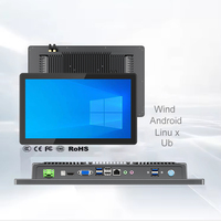 PC industriel tout-en-un 13,3 pouces, design en aluminium encastré sans ventilateur, Wi-Fi/BT intégrés, OS Windows/Linux, indice de protection IP, écran tactile 10 points