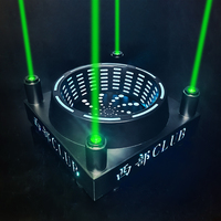 Présentoir à Bouteilles Pliable VIP avec Lumière Laser et Seau à Glace pour Service en Boîte de Nuit