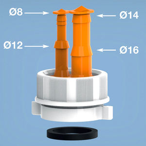 LIRA Porte-tuyau en PVC pour siphons pour la salle de bain et la cuisine - Product Image 2