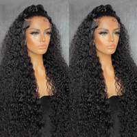 Perruque Full Lace HD sans colle, cheveux humains bruts vietnamiens 12A bouclés, prête à l'emploi quotidienne et pour les fêtes, avec une ligne de cheveux naturelle, douce et rebondissante