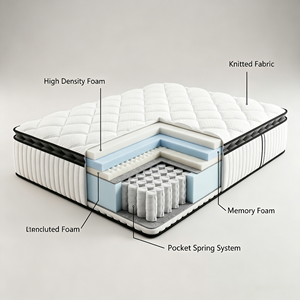 <span class=keywords><strong>Materasso</strong></span> in Memory Foam King Size per Forniture Scolastiche, Imballaggio in Cotone per Casa, Letto Compresso per Hotel, Camera da Letto, Vendita all'Ingrosso - Product Image 4
