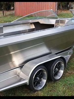 Bateau de croisière de luxe à double console pour loisirs et divertissements, bateau de course à moteur à jet en aluminium de qualité marine