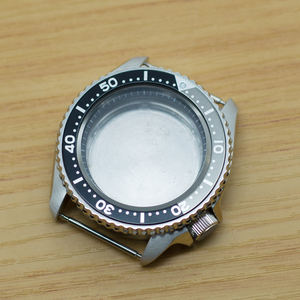 Cristal de zafiro plateado de acero inoxidable de 42mm compatible con movimiento NH35, pieza de caja de reloj de movimiento NH36 - Product Image 2