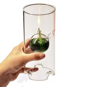 Modern Decorative Clear Borosilicate Oil Lamp Glass Handmade