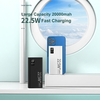 Batterie externe portable haute capacité personnalisée 20000 mAh pour téléphones mobiles, chargeur numérique pour écran d'appareil électronique, compatible iPhone