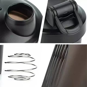 בקבוק שייקר חלבונים 400ml/600ml לחדר כושר, לשתייה ישירה, לנסיעות, למים רותחים - Product Image 5