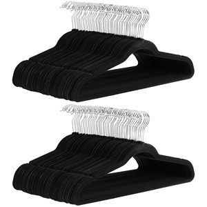 Practical anti slip velvet <b>hanger</b> saves space. Heavy duty suit anti slip <b>hanger</b> is used for wardrobe storage - Product Image 1