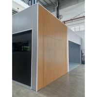 Porte de garage sectionnelle en aluminium anti-corrosion, taille personnalisée, automatique, double, pour villa résidentielle
