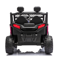 Voiture électrique pour enfants 2 places rose, buggy tout-terrain à quatre roues, télécommande parentale, 24V