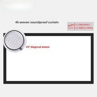 Écran de projection transparent à tissage diagonal de haute qualité, personnalisable, grand format 16:9, compatible 8K3D