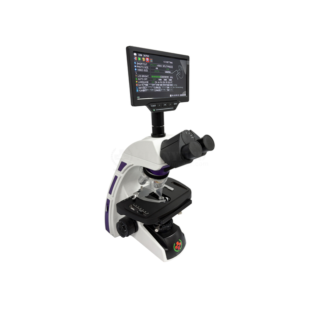 SY-B129T_2 High Definition Video Microscope With 7 Inch 4MP Screen TF Card Recording for Electronic Component Inspection Work