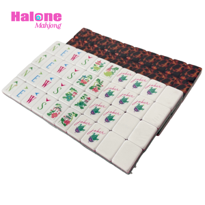 Tuiles de Mahjong Américain de Luxe Style Tortue, 160 Tuiles Standard, 4 Couches, Acrylique Gravé, pour Soirées Jeux à Domicile et en Groupe - Product Image 4