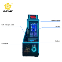 Machine de jeu d'arcade de basket-ball de rue Eplay, machine de tir au panier pour 1 joueur, 5 ballons de basket, écran LED 500W, machine de rebond de basket-ball
