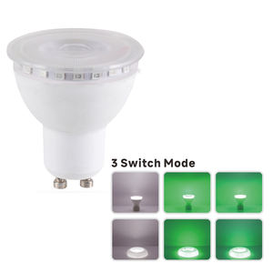 Luz Nocturna de 7W con 3 Modos de Interruptor, CE/RoHS, GU10 <span class=keywords><strong>GU53</strong></span> 360 °   Bombilla de Luz Ajustable en Ángulo 3000k/4000k/6000k Luz Ambiental CE/RoHS - Product Image 1
