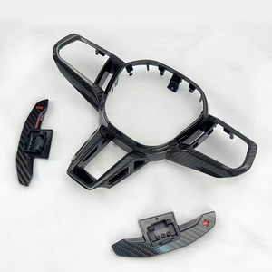 ฝาครอบตกแต่งคาร์บอนไฟเบอร์สไตล์สปอร์ต พร้อมก้านเปลี่ยนเกียร์แบบ Paddle Shifters สำหรับรถยนต์ <span class=keywords><strong>BMW</strong></span> G60 G70 G90 G48 G18 I5 <span class=keywords><strong>I7</strong></span> X Series - Product Image 4
