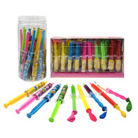 Push Pop Gummy Ball Seringue Lollypop Rouge À Lèvres Gelée Bonbons Lyophilisateur Crocodile Mâche Bonbons Fil Une Variété De Bonbons Friandises