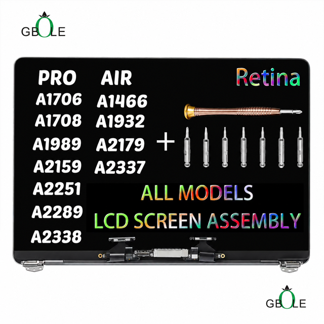 GBOLE LCD Screen Display for MacBook Pro Air A1466 A1932 A2179 A2337 A2681 A1708 A1989 A1990 A2141 Assembly Replacement Hot Sale