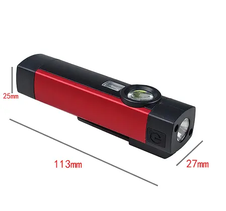 Portable ABS material xpe led flashlight work light USB charging COB with clip Purple light magnetic work light flashlight