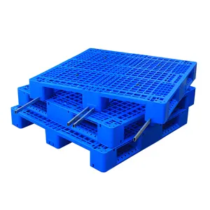 TP-1110WH Palet Racking Plastik Baja Diperkuat 1100X1000Mm HDPE Tiga Pelari