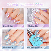 Kit professionnel de vernis gel œil de chat 8 couleurs, sans HEMA ni TPO, vernis à ongles diamanté scintillant magnétique UV pour salon OEM