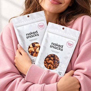 Custom Logo Windowed Snack Packaging <b>Bags</b>, 30g 50g 100g 500g Resealable Stand Up Pouches for Nuts, Candy and Preserved Fruit - Product Image 6