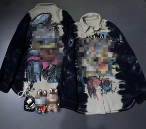 Camiseta Oversize con Estampado de Mickey y Panel en Contraste, Diseño de Fábrica 6829/FANMAJIALIE, Estilo Casual para Uso Diario y <span class=keywords><strong>Moda</strong></span> Urbana - Product Image 1