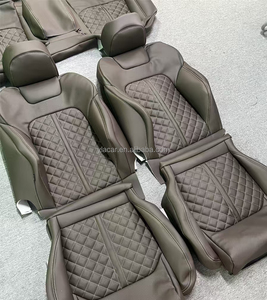 Funda de Asiento de Coche de Cuero Nappa Verde Oscuro Personalizada para <span class=keywords><strong>Audi</strong></span> A6L - Product Image 2