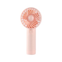 Ventilateur portable mini pliable rechargeable USB en plastique, 3 vitesses, durable, personnalisé, idéal pour l'extérieur
