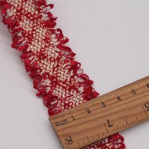 Potongan renda Rayon katun lebar 3cm untuk anak perempuan, tas garmen multiwarna gaya saluran Korea pita aksesori tenun tepi berjumbai - Product Image 3