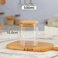 500 800 1200ml bouchon de couvercle en liège couvercle de bocal de stockage verre Borosilicate noël Vintage luxe espace Transparent décontracté bébé