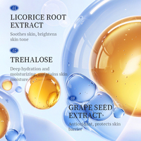 Crème Nettoyante et Sérum Visage Doux, Apaisant, Rajeunissant, Hydratant et Éclaircissant à la Niacinamide et Myrtille de Chine pour la Vente en Gros