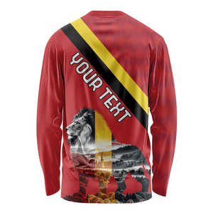 Personalizado Bélgica <span class=keywords><strong>bandera</strong></span> sublimación poliéster fútbol uniforme hombres invierno manga larga entrenamiento fútbol Jersey ligero sudadera - Product Image 2