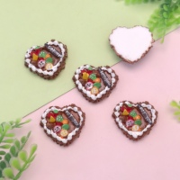 100 pièces de mini-aliments de simulation Kawaii DIY, fruits, gâteaux, pains, ornements en résine, artisanat, accessoires pour maison de poupée