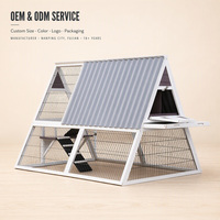 Poulailler en bois avec toit imperméable et nid de ponte pour poules, abri pour volailles, idéal pour jardin, petite ferme ou ferme familiale